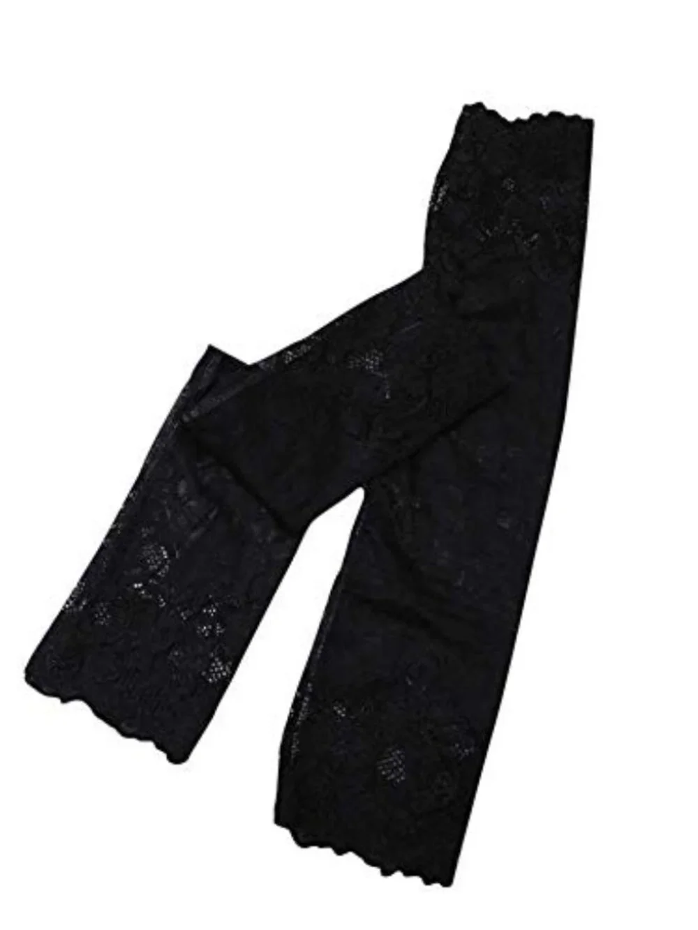 Lace Floral UV Protection Arm Sleeves 38cm Fingerless Over Elbow Stretchy